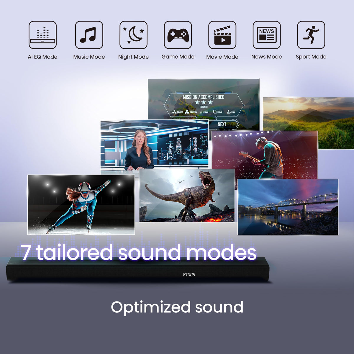 Hisense HS2000 2.1 CH All-In-One Soundbar for TV