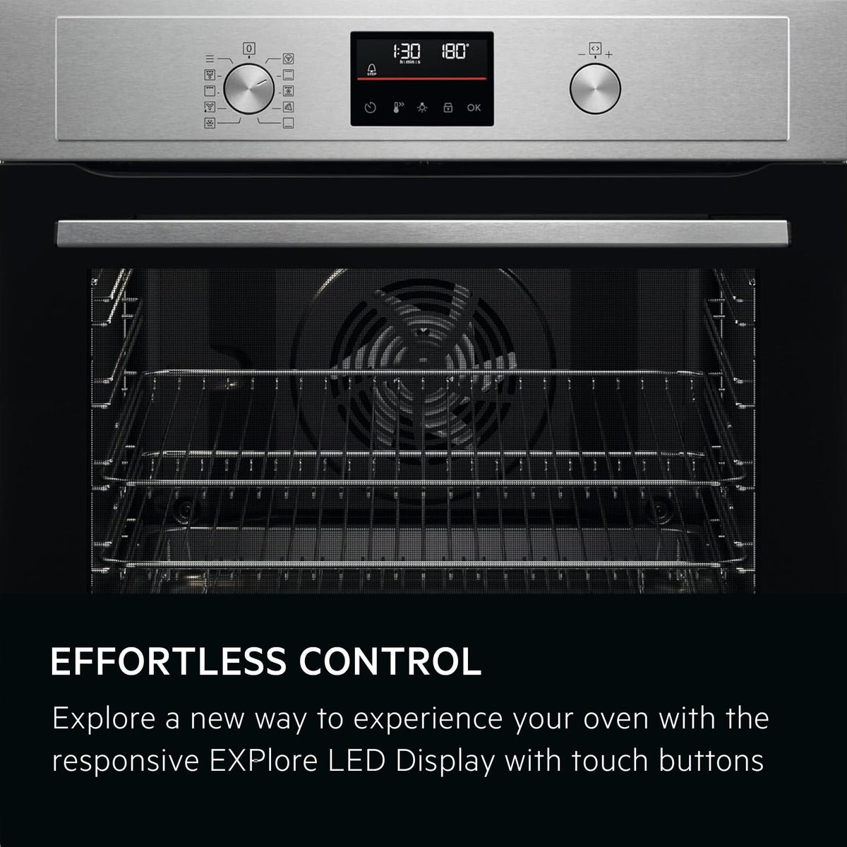 AEG Built-in Oven BEX535A61B, 72 L, Class A, Black