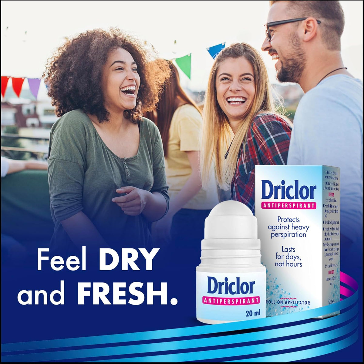 Driclor Antiperspirant Roll On Applicator 20 ml, Strong Antiperspirant for Excessive Sweating
