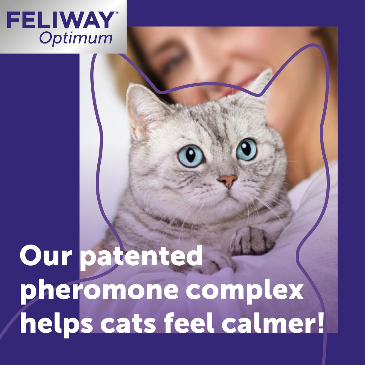 Feliway Optimum Cat Calming Pheromone Plug-In Diffuser Refill, 1 Refill