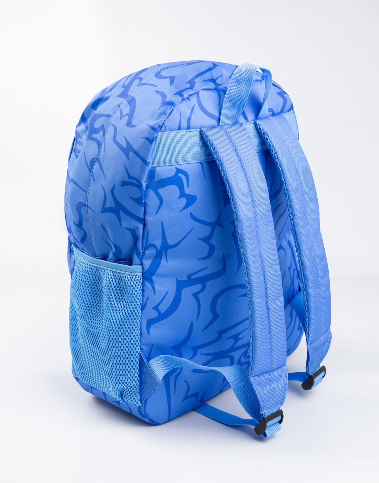 KPop Demon Hunters K-Pop Demon Hunters Derpy Tiger Blue Backpack | Kids School Bag with Front Zip Pocket | Padded Shoulder Straps & Chest Strap | K-Pop Demon Hunters Merch