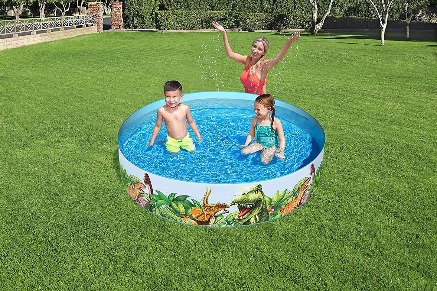 Bestway Sea Creature Kids Paddling Pool — 48 inch Round, 219 Litres | Toddlers & Children