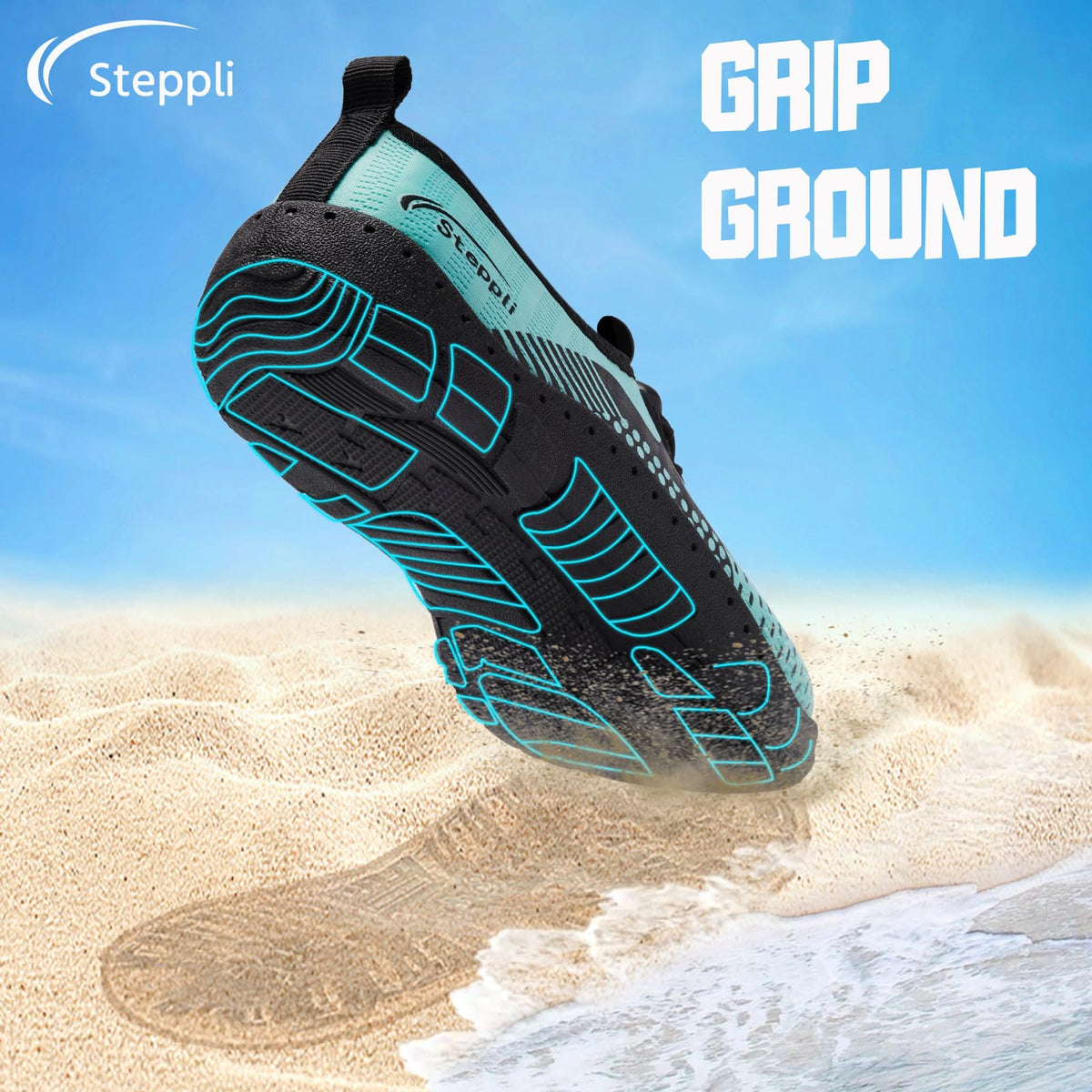Steppli Water Shoes Beach Barefoot Swim Sea Aqua Shoes for Men Women