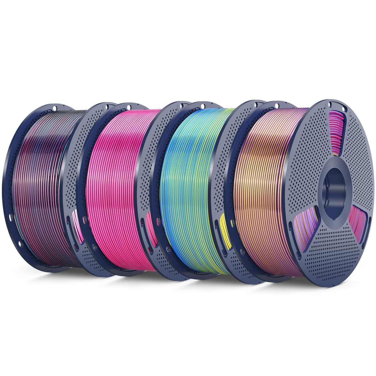 SUNLU Silk PLA+ Filament, Shiny Metallic Silk 3D Filament 1.75mm