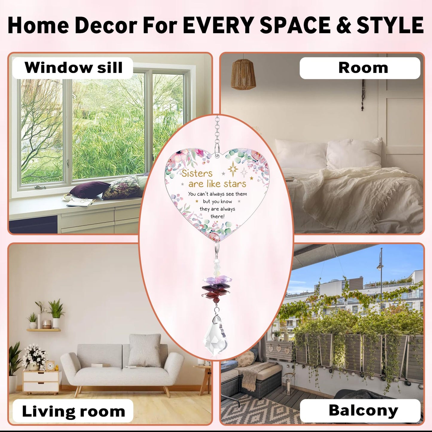 Gifts For Mum, Crystal Suncatcher, Mum Birthday Gifts From Daughters & Sons, Mothers Day For Gifts, Presents For Mummy On Christmas, Valentine's Day, Mother's Day