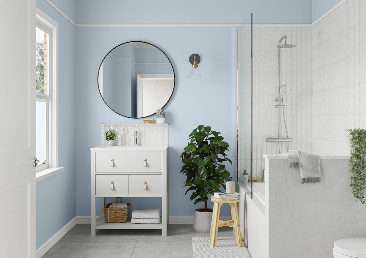 Dulux 5275836 Easycare Bathroom Soft Sheen Emulsion Paint For Walls And Ceilings - Mossy Stone 2.5L