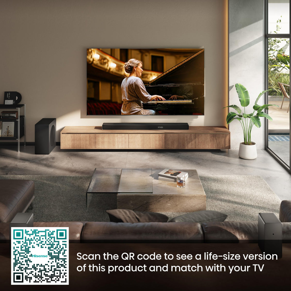 Hisense HS2000 2.1 CH All-In-One Soundbar for TV