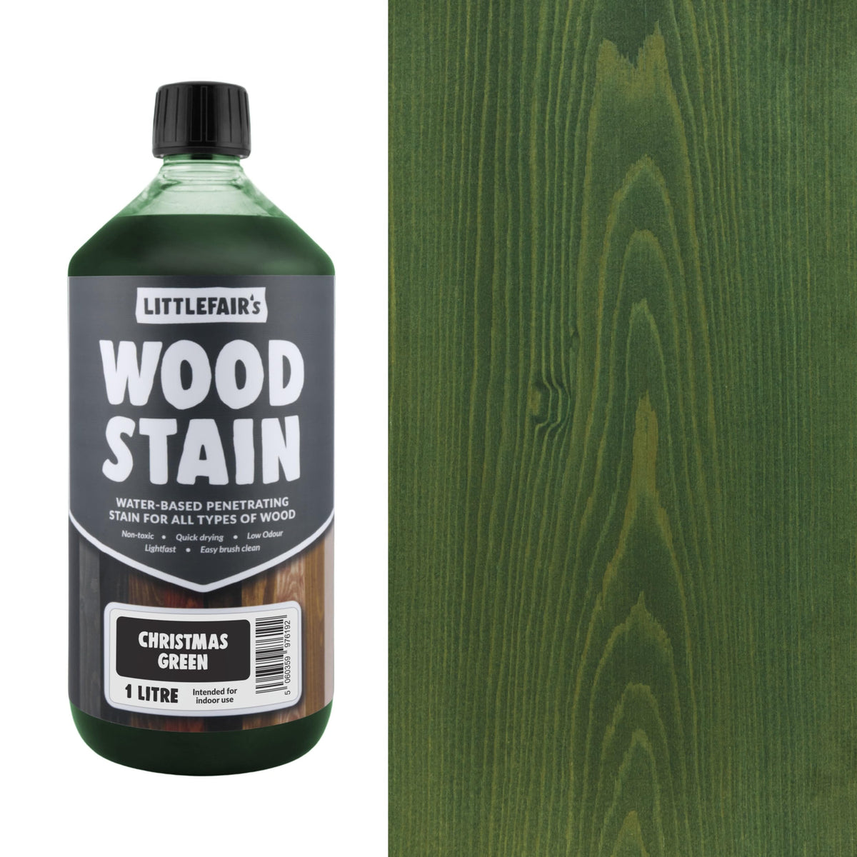 Littlefair's Wood Stain Water-Based - (Very Red Mahogany) – Non-Toxic, Eco-Friendly & Quick Drying - Easy-to-Apply, Concentrated Formula for All Wood Types – 15ml Tester Pot