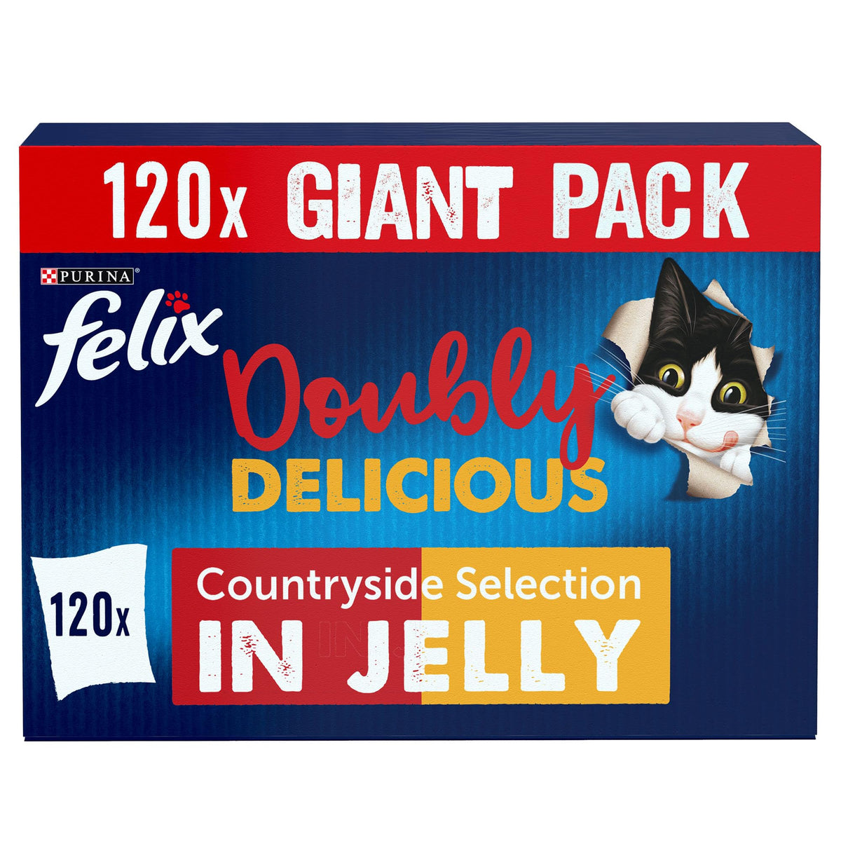 FELIX Doubly Delicious Countryside Selection in Jelly Wet Cat Food 40x85g