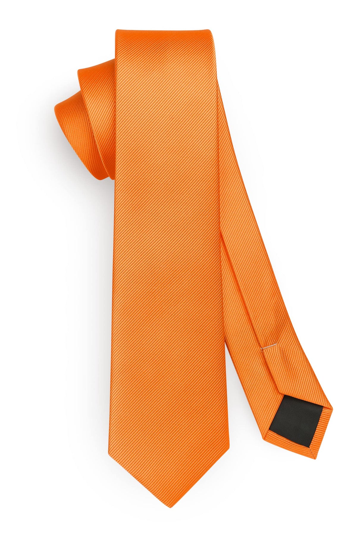 HISDERN Skinny Tie Solid Color 6cm Slim Ties for Men Wedding Classic Formal Business Necktie