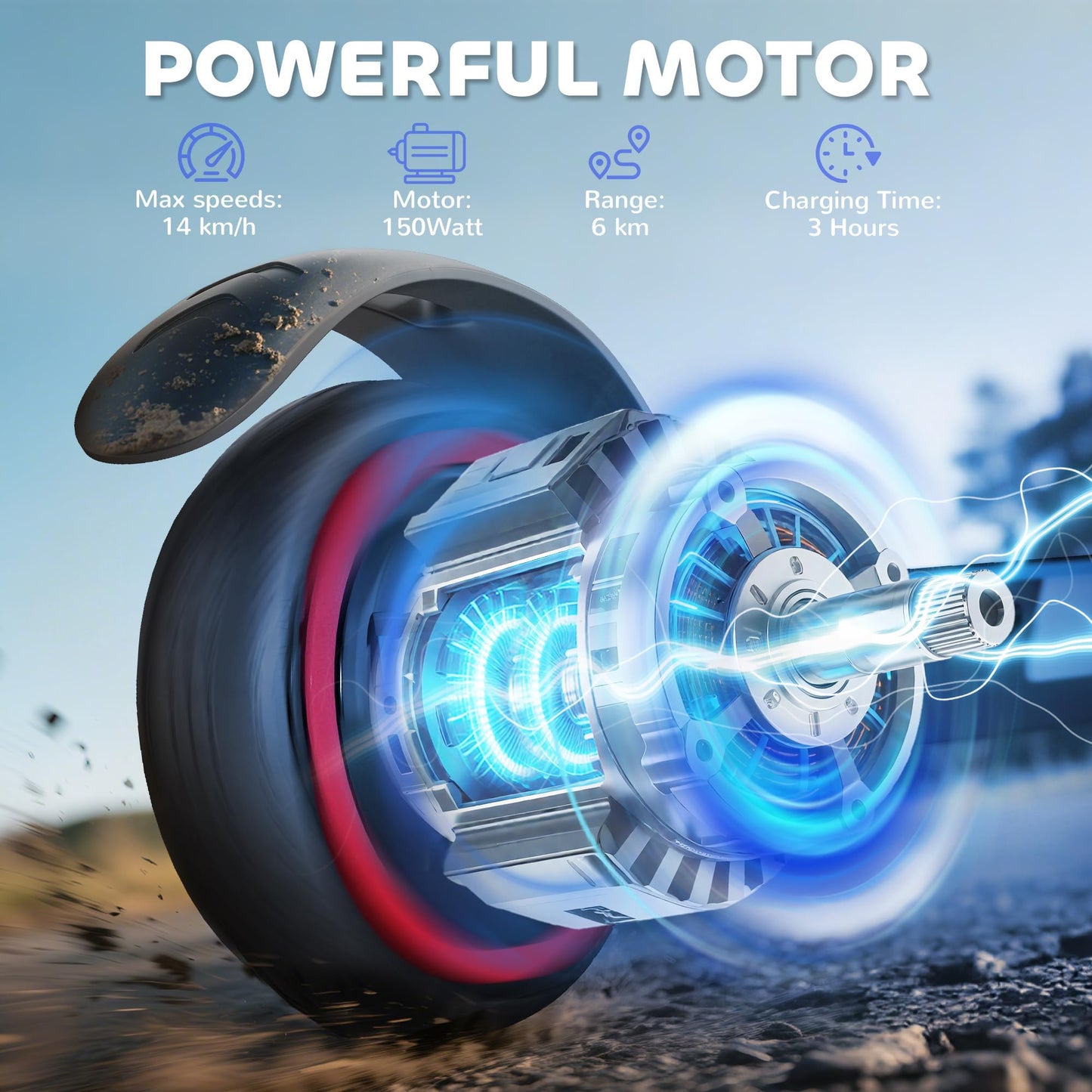 SPORTNOW Kids Electric Scooter — 150W, 14 km/h, 6 km Range, Foldable | CE Certified