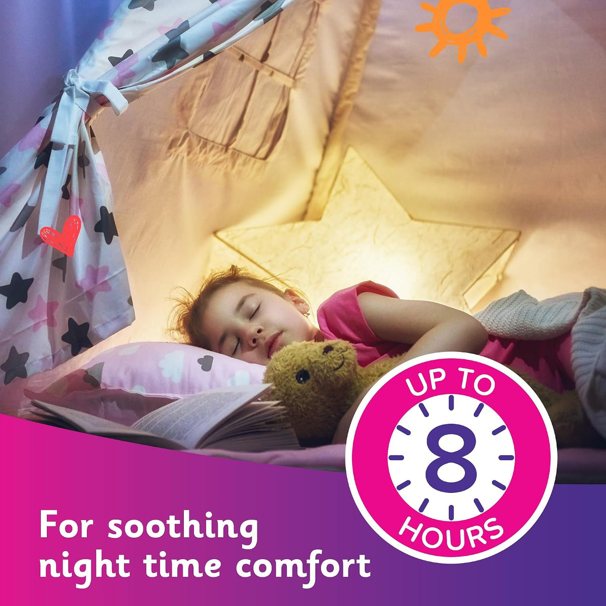 Calpol Vapour Plug Refills XL 10 Count (Pack of 1), Lavender & Chamomile, Helps with Clear and Easy Breathing, Vapour Plug In & Nightlight Refill Pads for Soothing 8 Hour Night-Time, 3+ Months
