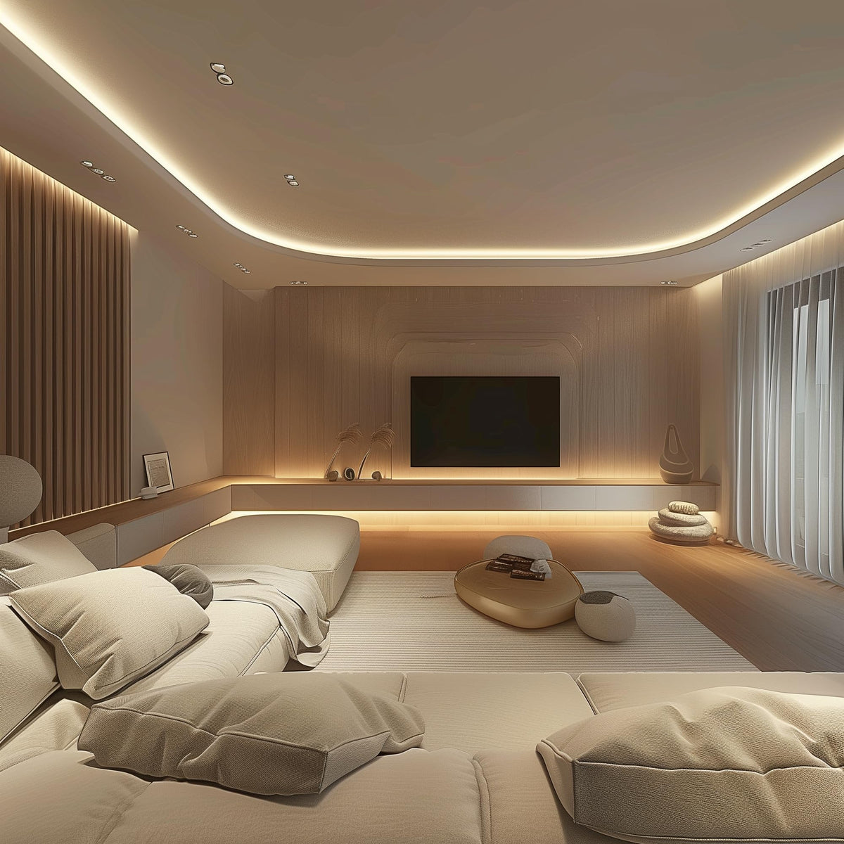 COB LED Strip 7.5m Warm White, 3000K, 24V, Remote Control, 8mm Wide