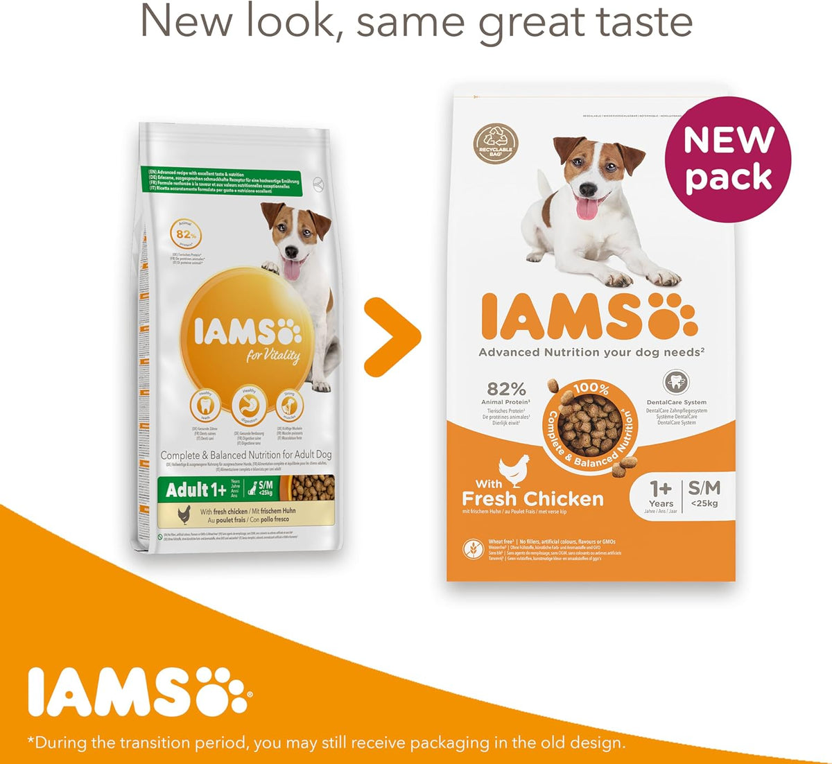 IAMS Adult Small Medium Dry Dog Food Chicken 3kg