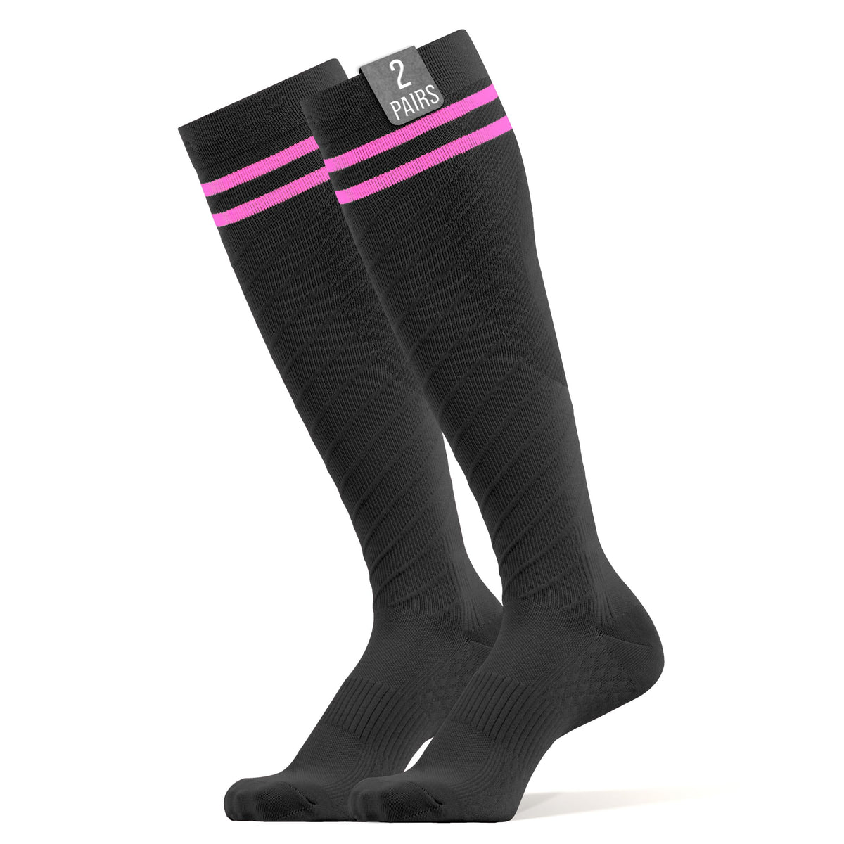360 RELIEF Compression Socks for Women & Men - 15-20 mmHg Travel Flight Socks – Graduated Support - Ideal for Running, Cycling & during Maternity - with Laundry Bag