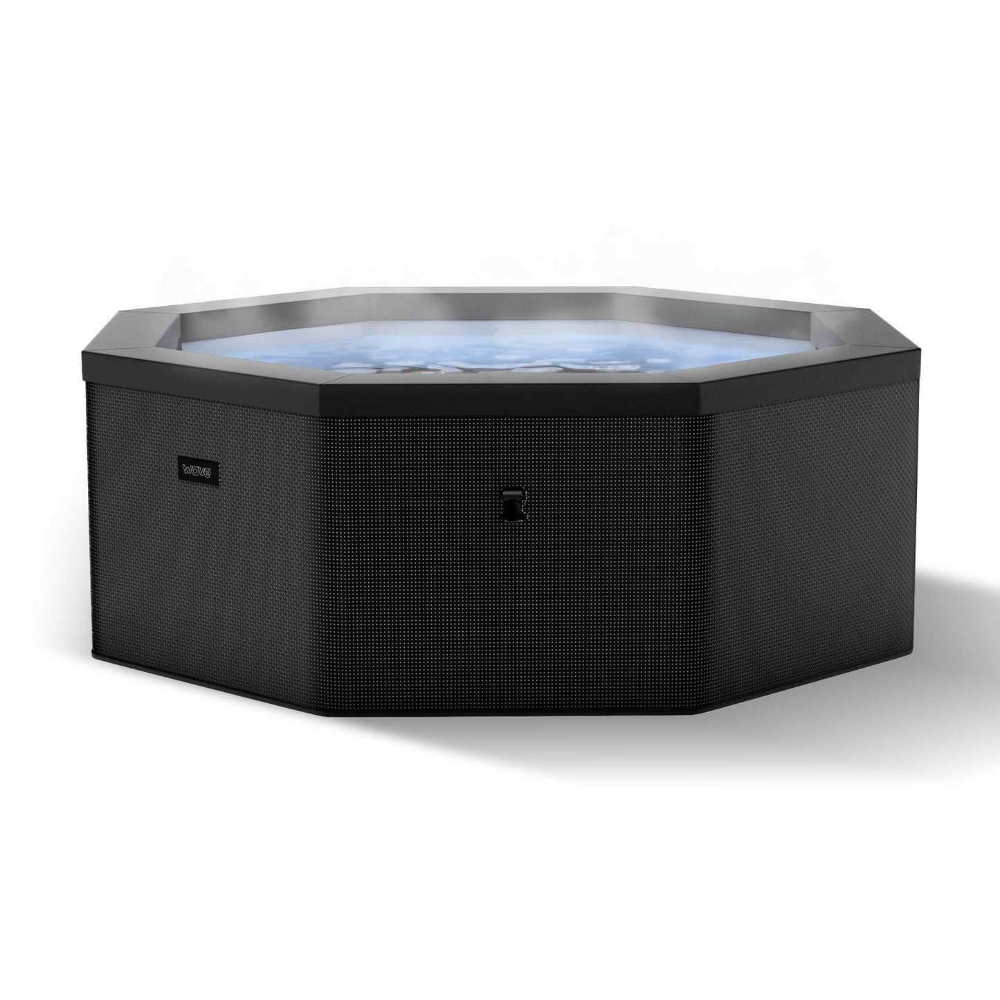 Wave Como 6 Person Eco Foam Hot Tub | Portable Outdoor Spa with Rapid Heating | Durable PVC Material | Easy Setup | Ideal for Garden and Patio Relaxation (Charcoal Black, 6 Person | EnergySave Bundle)