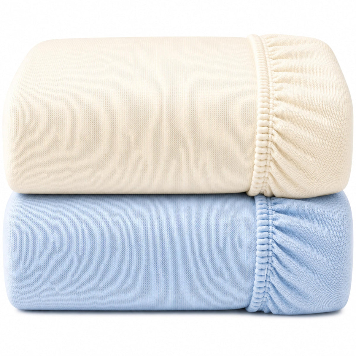 Dudu N Girlie Bedside Crib Sheets 85x51cm – Pink, 2 Pack, Soft Jersey Cotton Fitted Bedding for Co Sleeper & Baby Cribs