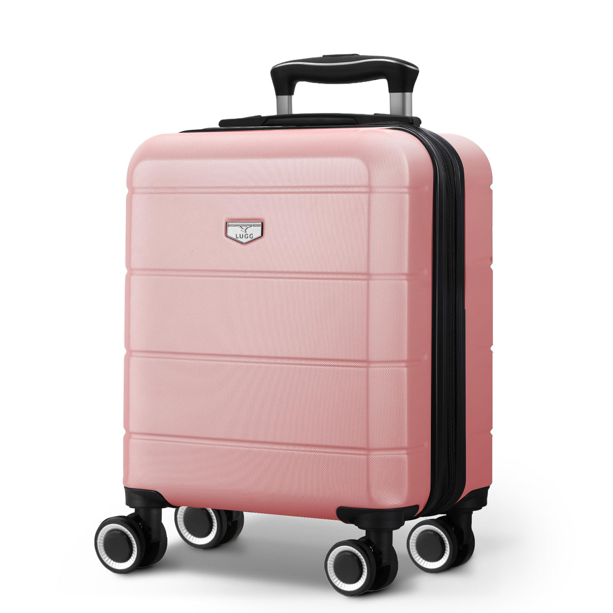 LUGG Jetset 40cm Suitcase 40x30x20cm, Ryanair Compatible Underseat Size, Hard Shell ABS, Spinner with Removable Wheels, Lightweight Travel Luggage, 1 Year Warranty