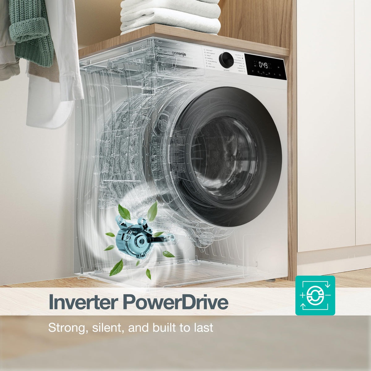 Gorenje 11 kg 1400 rpm Freestanding Washing Machine, White - WG2P114A22/UK