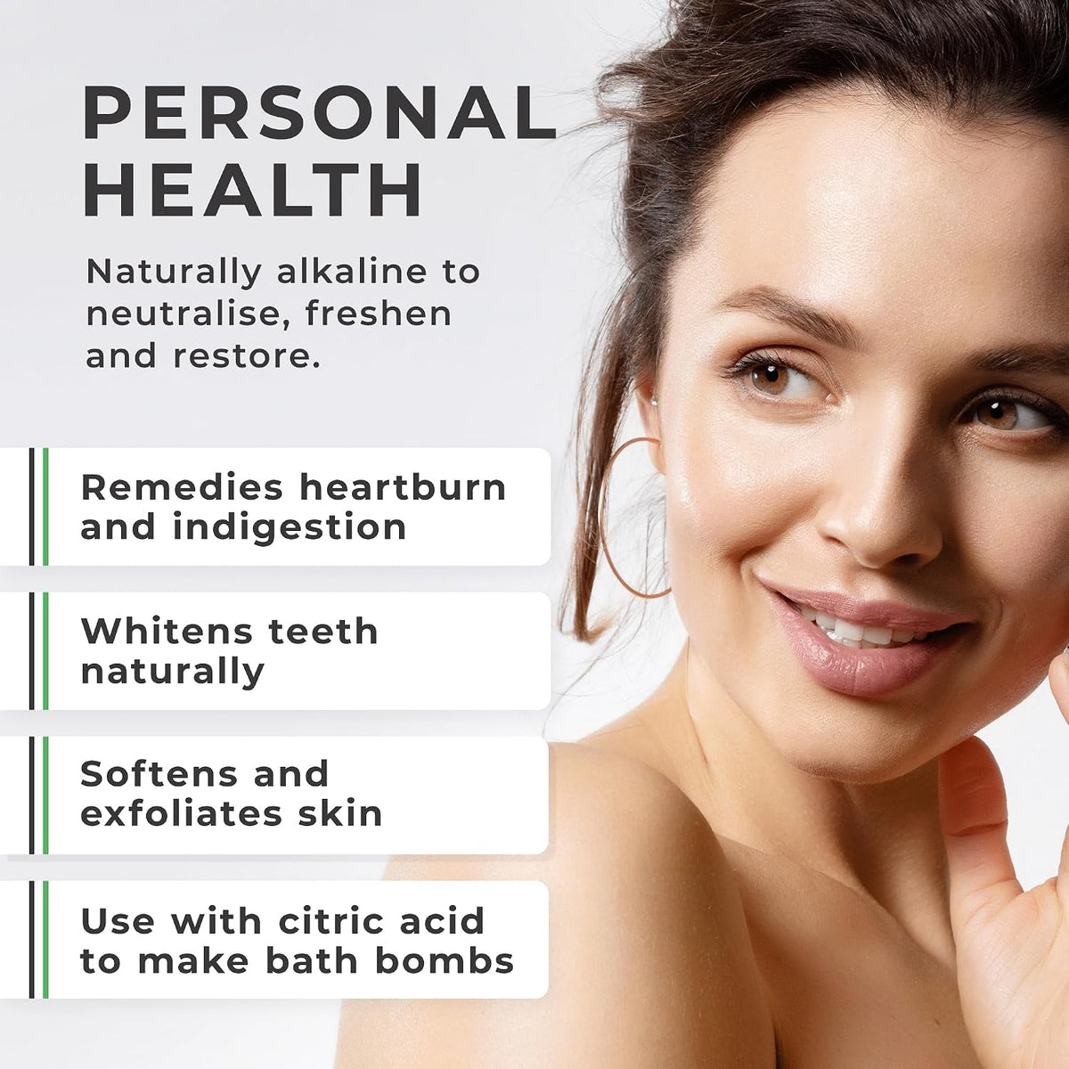 Baking Soda, Sodium Bicarbonate (1KG Bucket) UK MADE Pure Baking Soda for Cleaning, Cooking, Bath Bombs, Odours and Teeth Cleaning. Eco Friendly Bicarbonate of Soda.