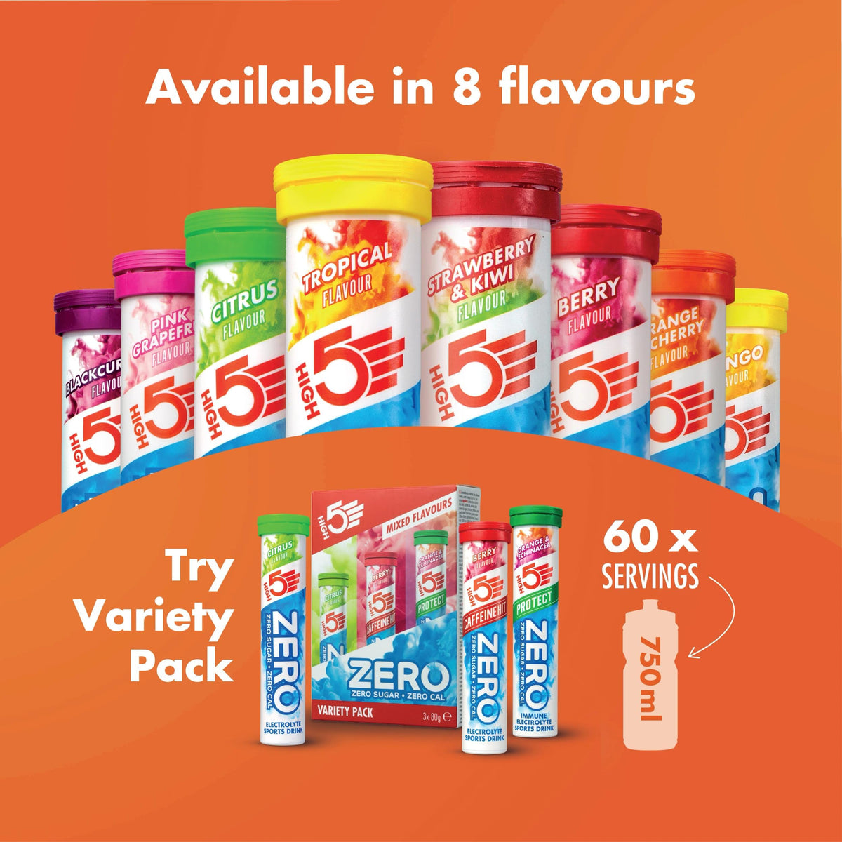 HIGH5 Zero Electrolyte Tablets for Hydration, Berry, 20 Tablets