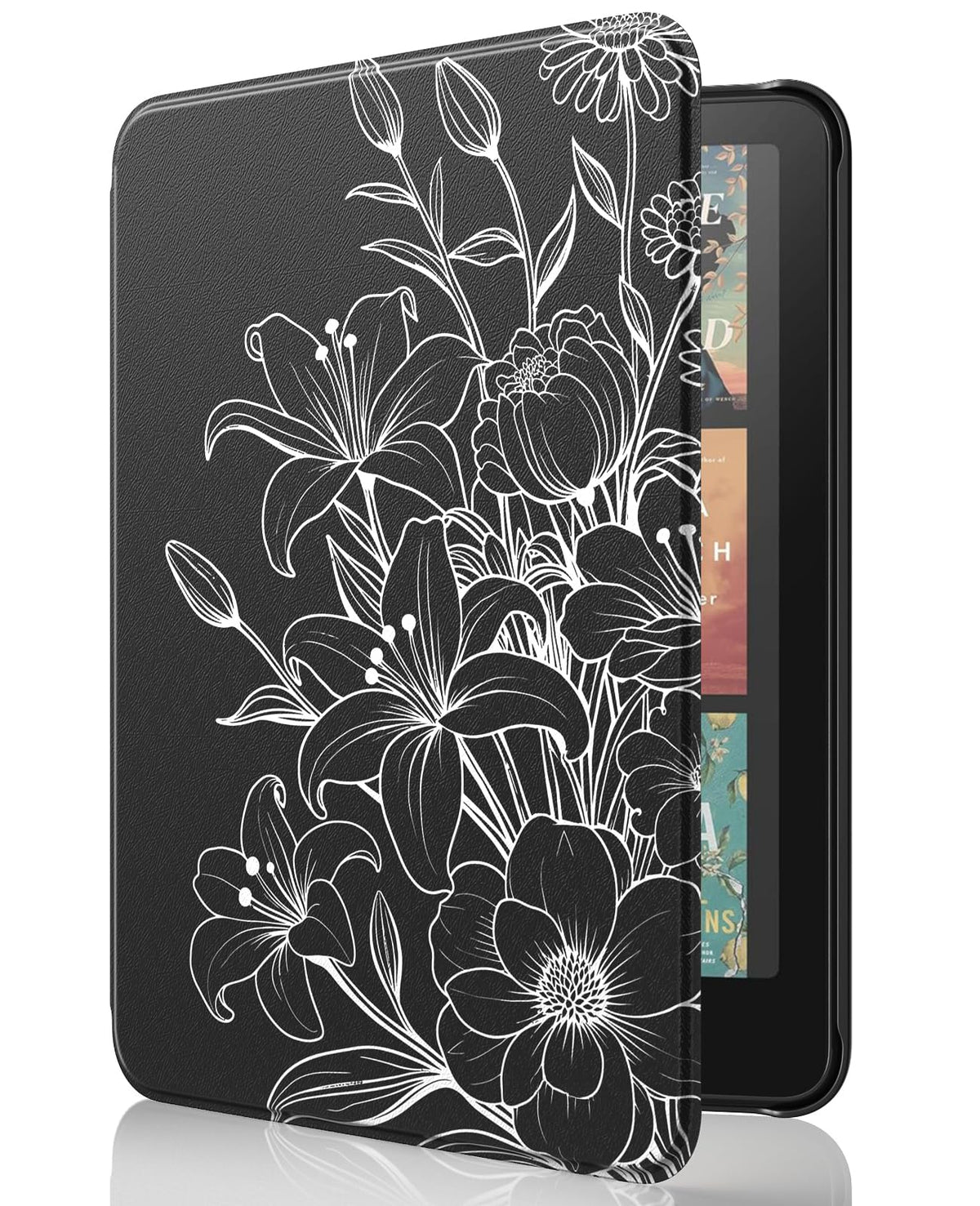 MoKo Case for 7" Kindle Paperwhite 12th Gen & Colorsoft 2024, Denim Black