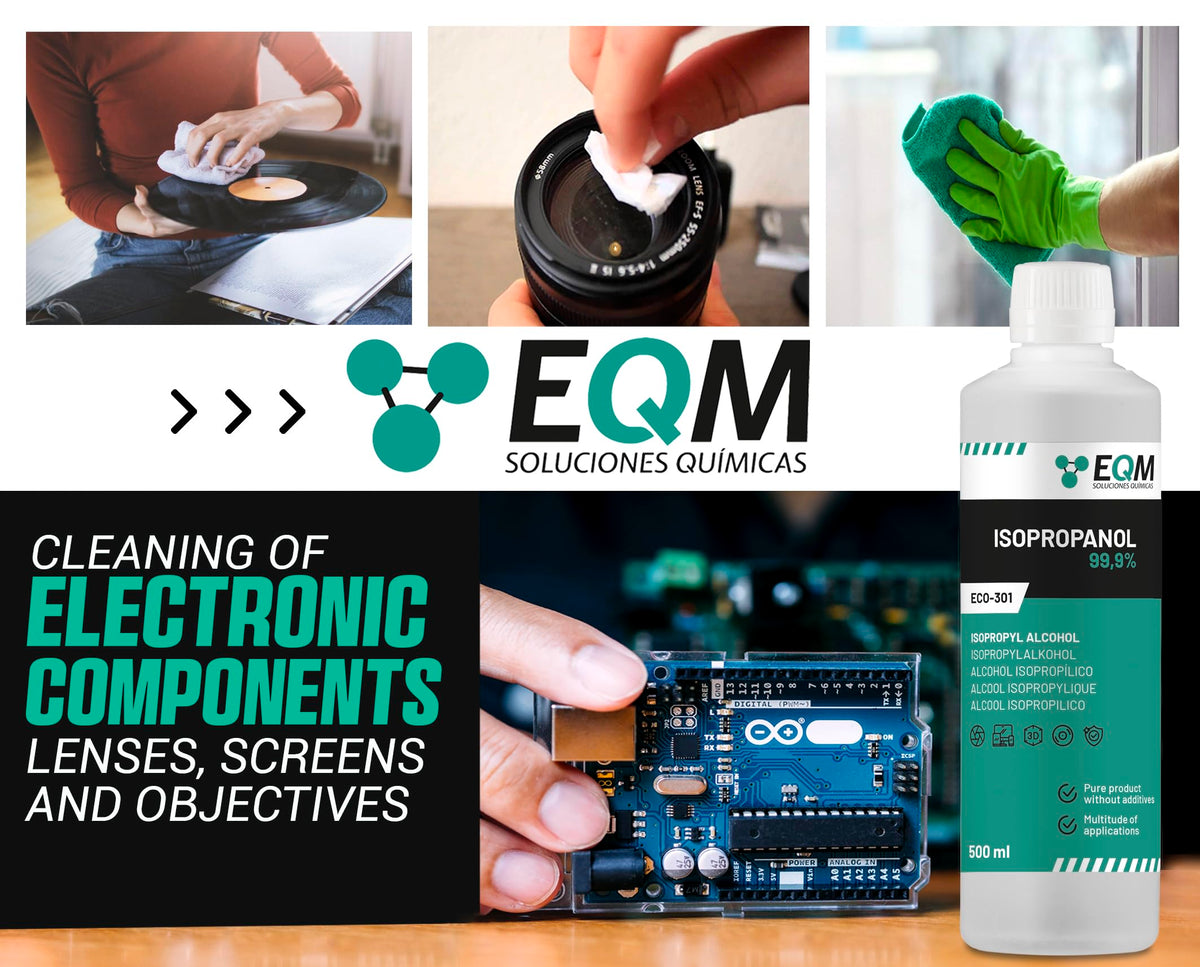 EQM - ECO-301 - Isopropyl Alcohol 99.9% Pure - Cleaning Isopropanol 1L