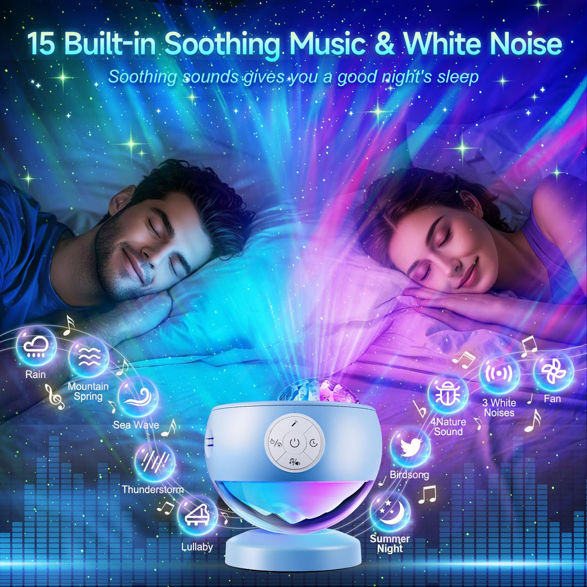 OneFire Galaxy Projector 16 Color Teenage Girl Gifts 5 Films Star Projector