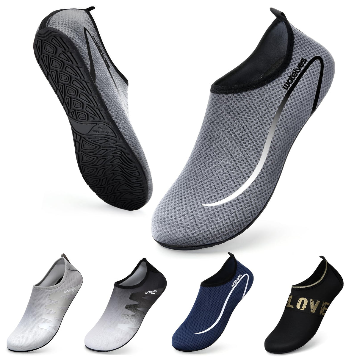 Swim Water Shoes Aqua Socks Barefoot for Sea Beach Swimming Shoes Pool Ladies Women Mens