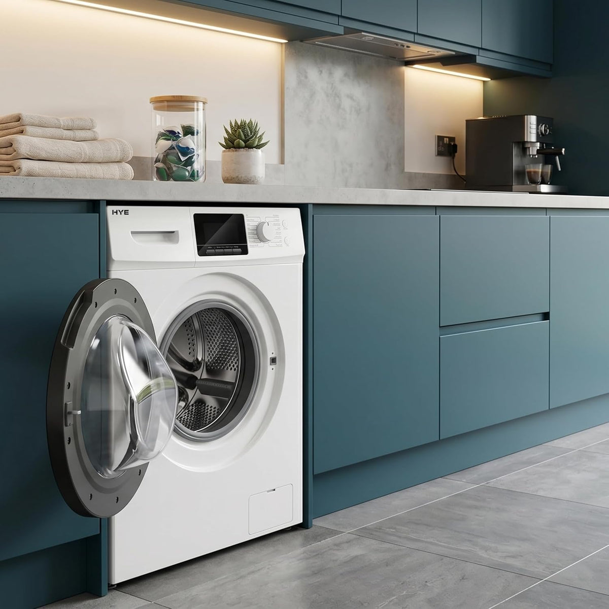 Washing Machine - 10KG Drum, 1400RPM, White