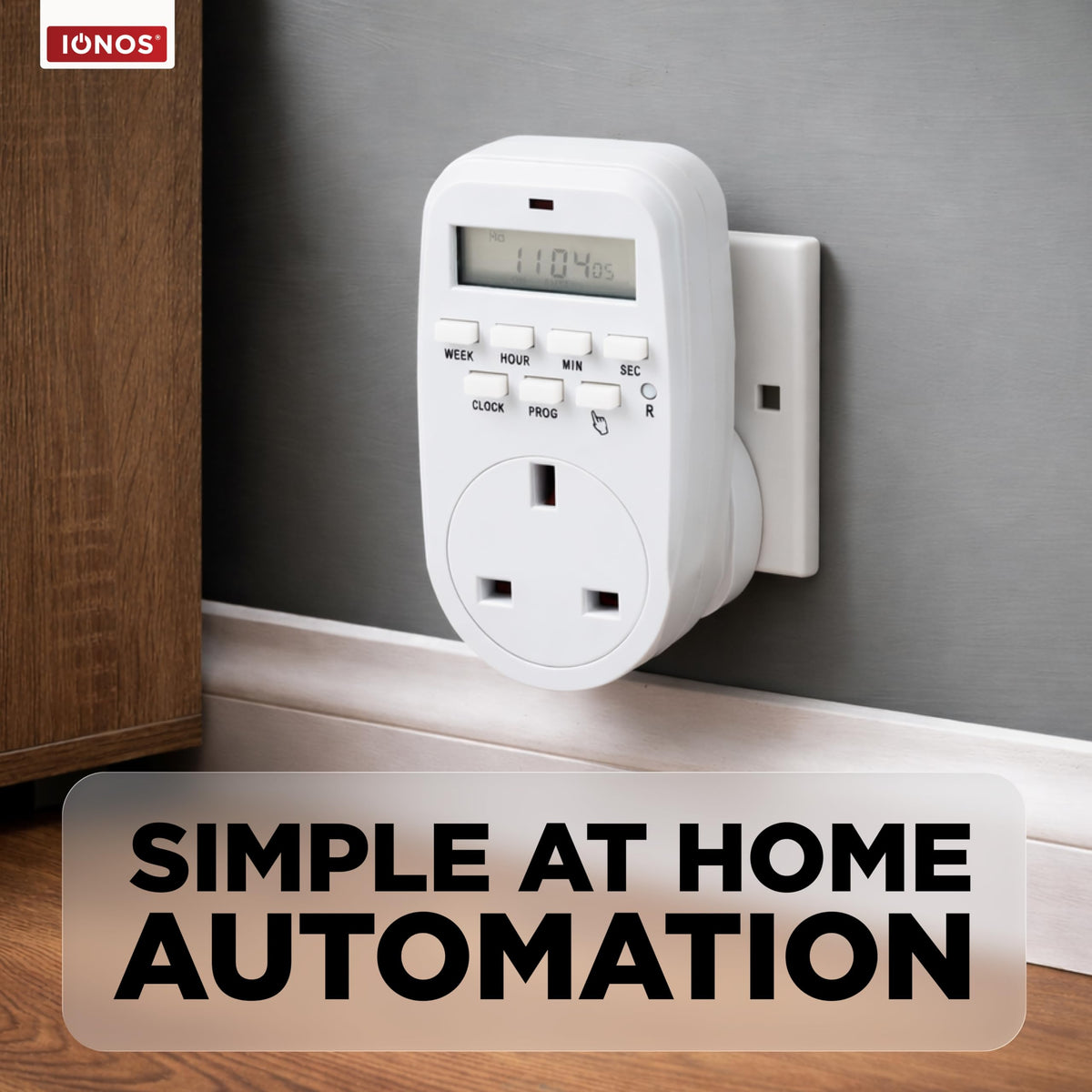 Status IONOS 24 Hour Plug-in Timer Switch, Mechanical Option B, White