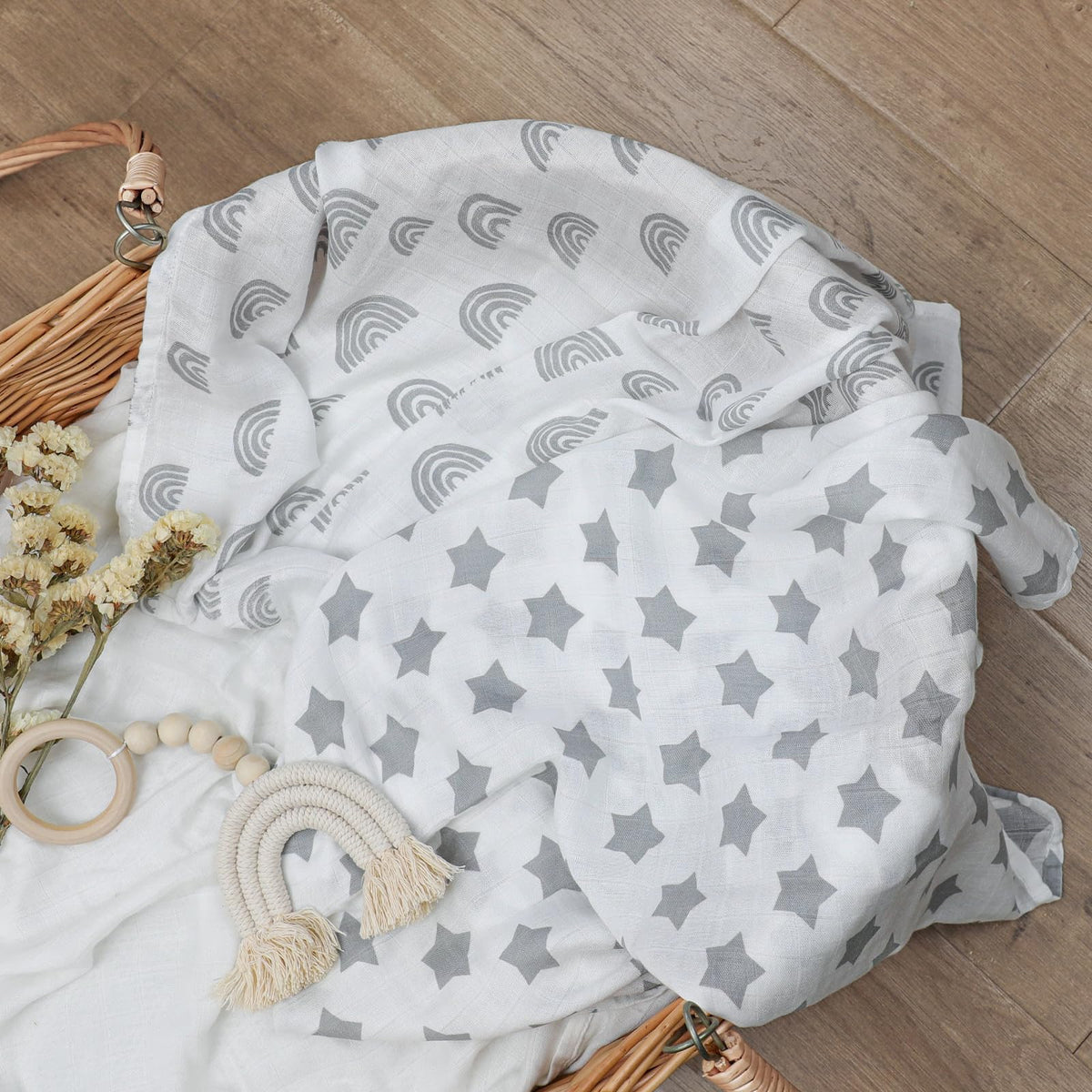 GLLQUEN BABY Muslin Squares Cloth for Baby 6pack 70cm x 70cm