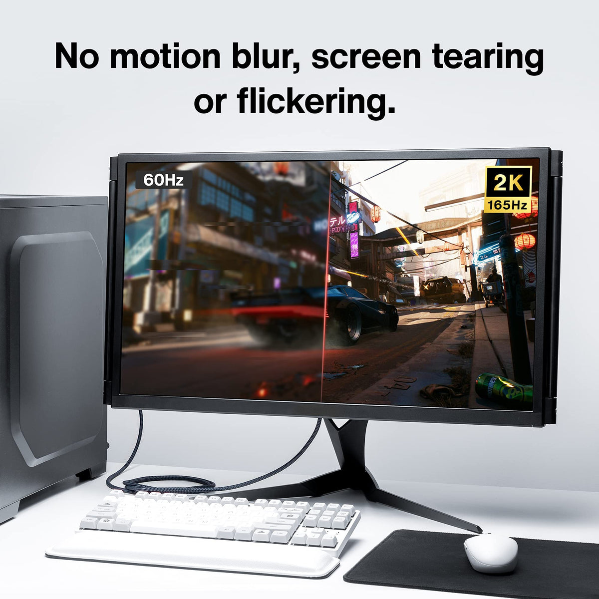 IVANKY VESA Certified DisplayPort Cable 2m DP to DP 4K@60Hz Gaming Monitor