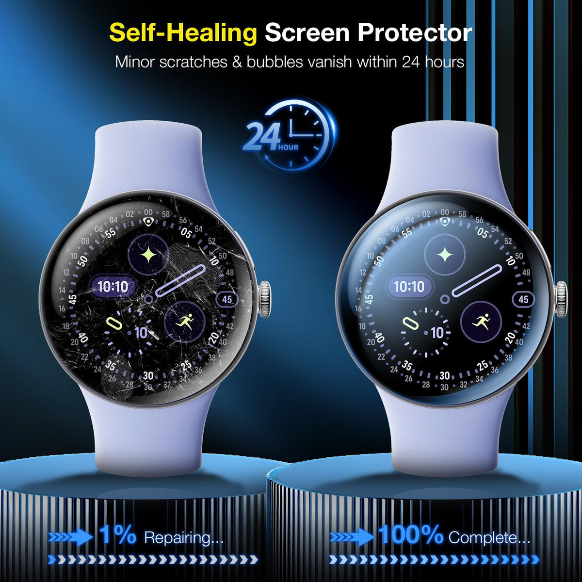 LK 6 Pack for Apple Watch Series 12/11/10 42mm Screen Protector