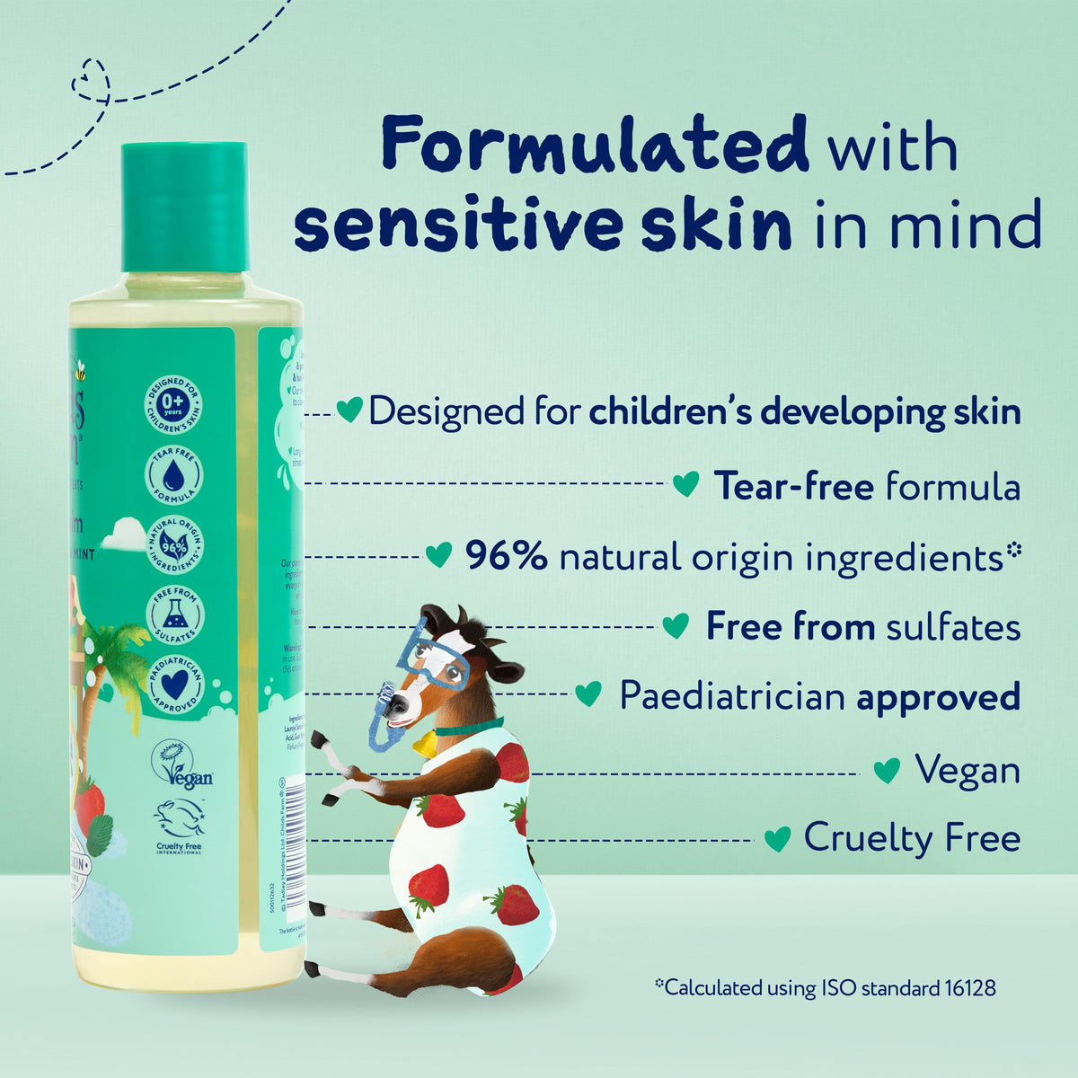 Childs Farm Kids Hair & Body Wash, Sweet Orange | Tear-free, Gently Cleanses | Suitable for Dry, Sensitive Skin, 250ml