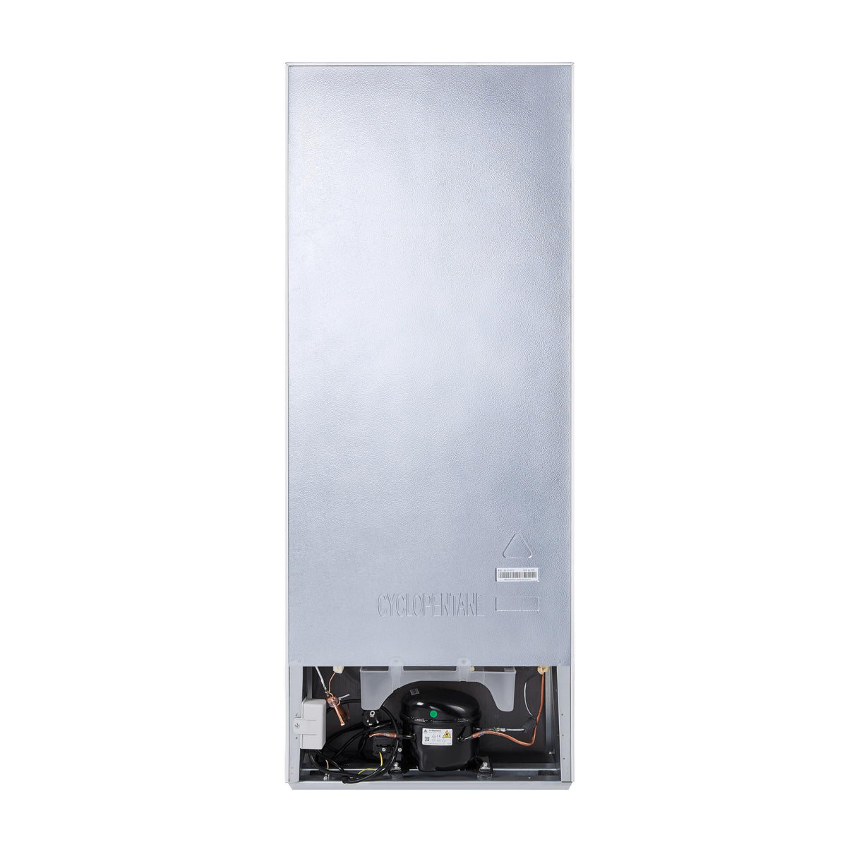 Fridgemaster MTZ55153E Freestanding Upright Freezer, 165 Litres, 143 cm Tall, 4 Star Freezer Rating, 55cm width, E Rated in White