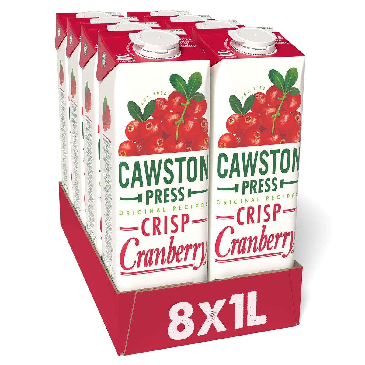 Cawston Press Brilliant Beetroot Pressed Juice 1 litre (Pack of 6) - Pure Pressed Beetroot, Vegan, No Added Sugar