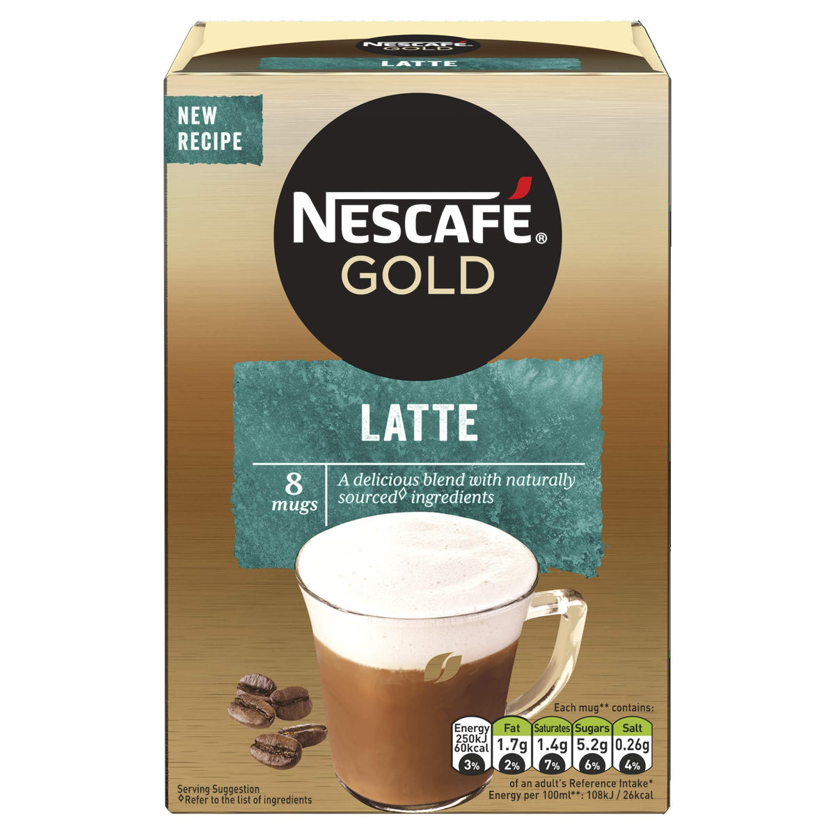 NESCAFÉ Latte Instant Coffee Sachets - 72 x 18g