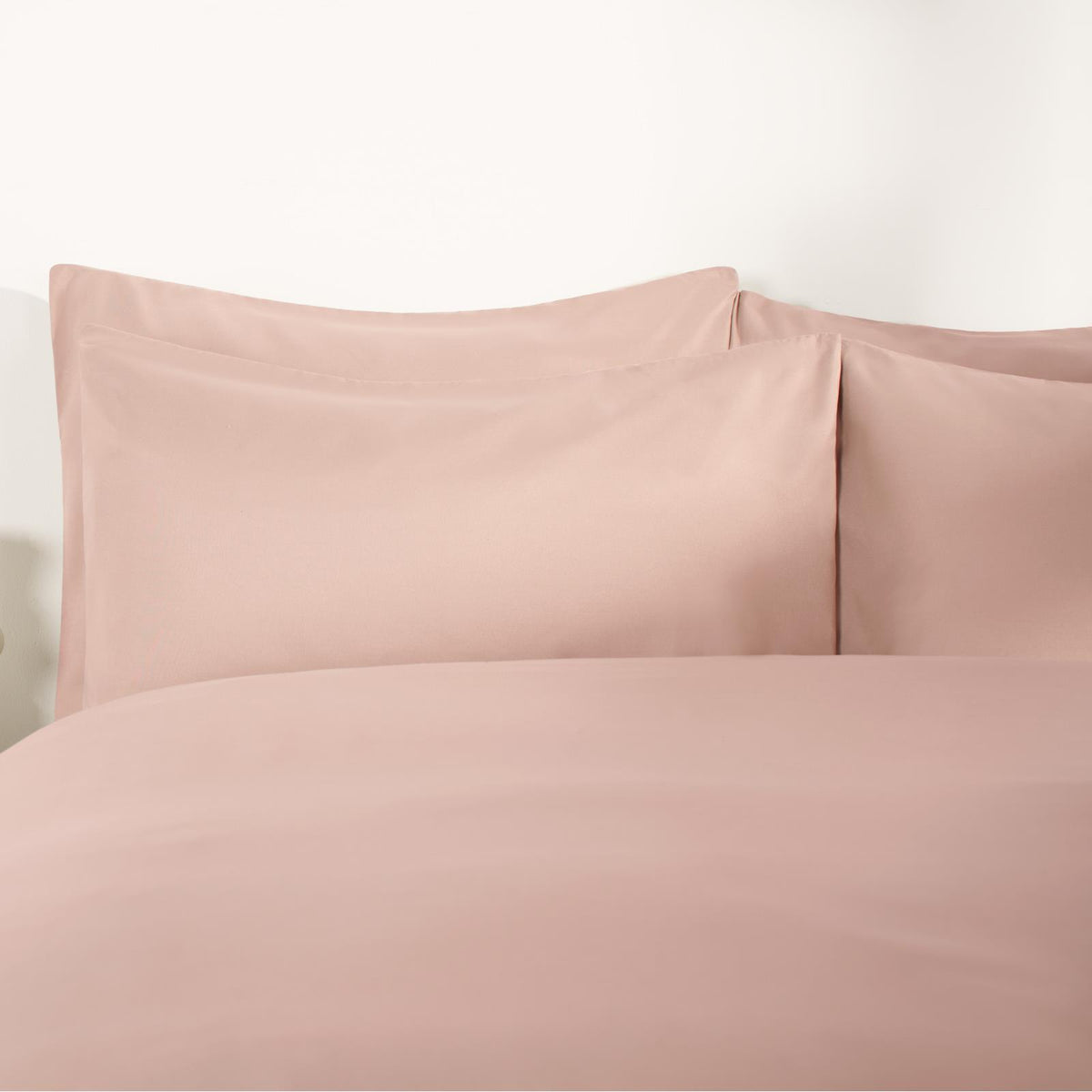 OHS Plain Duvet Cover & Pillowcase Reversible Bedding Set OR Fitted Sheet