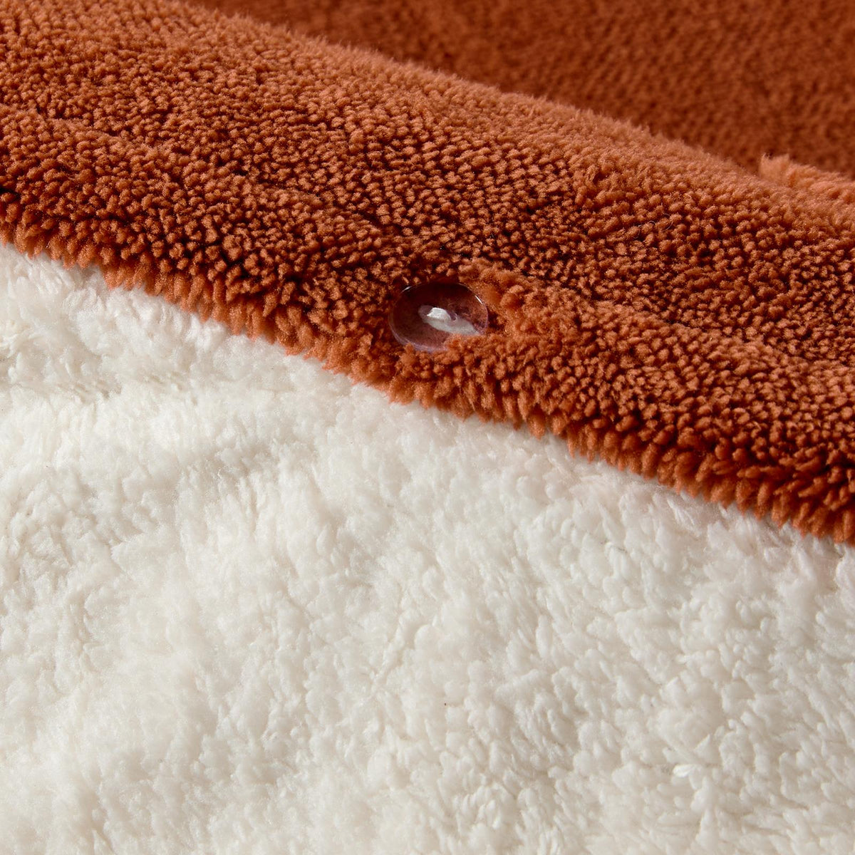 OHS Pumpkin Tufted Duvet Cover Set Halloween Autumn Teddy Fleece Bedding