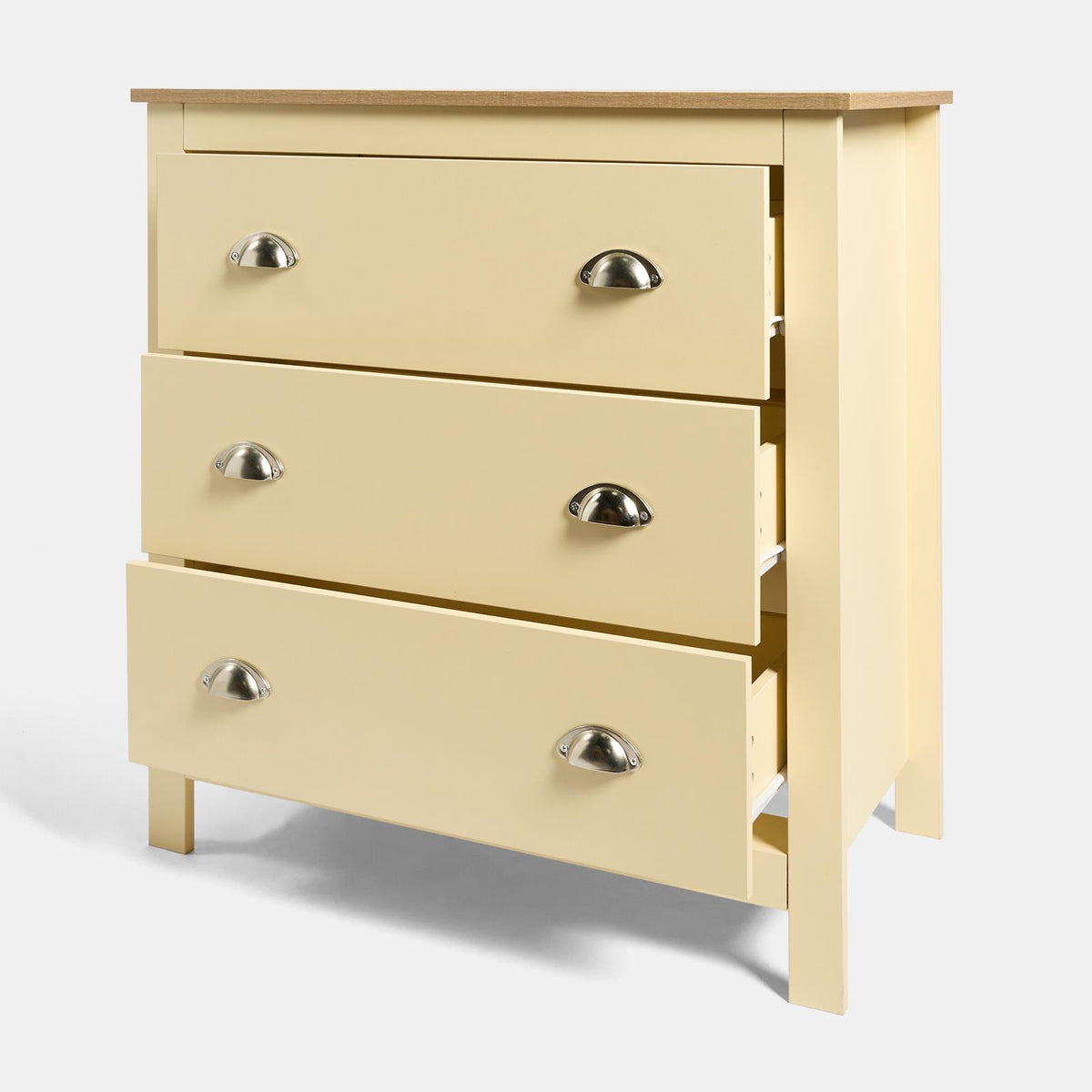 OHS Chicago Bedside Table 2/3 Drawer Hallway Cabinet Nightstand Unit Home Decor