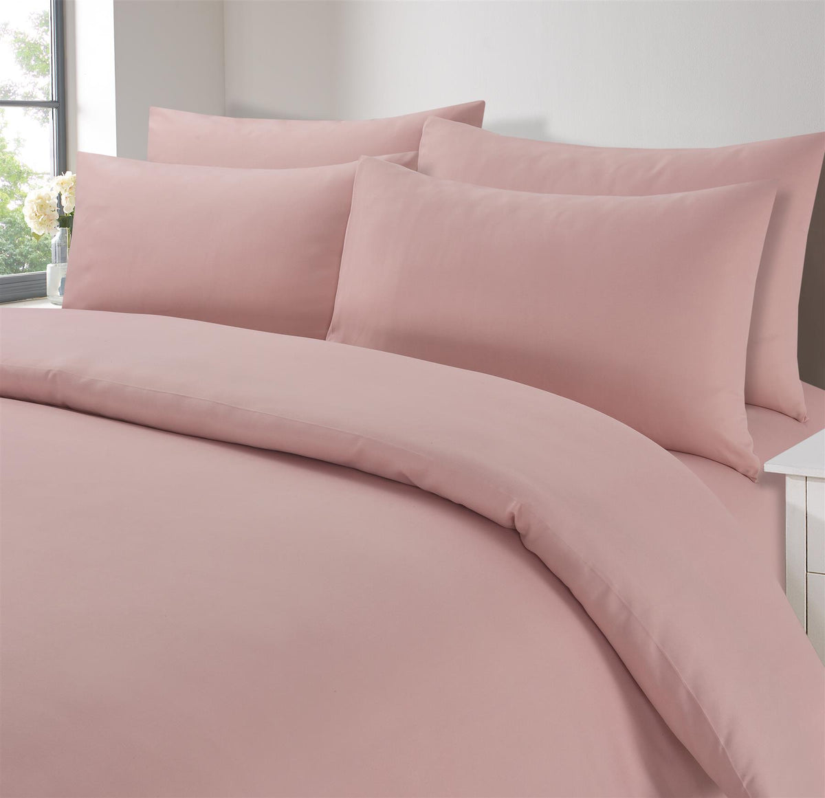 OHS Microfibre Housewife Pillowcases Set 2 Pack Wrinkle Resistant Pillow Covers