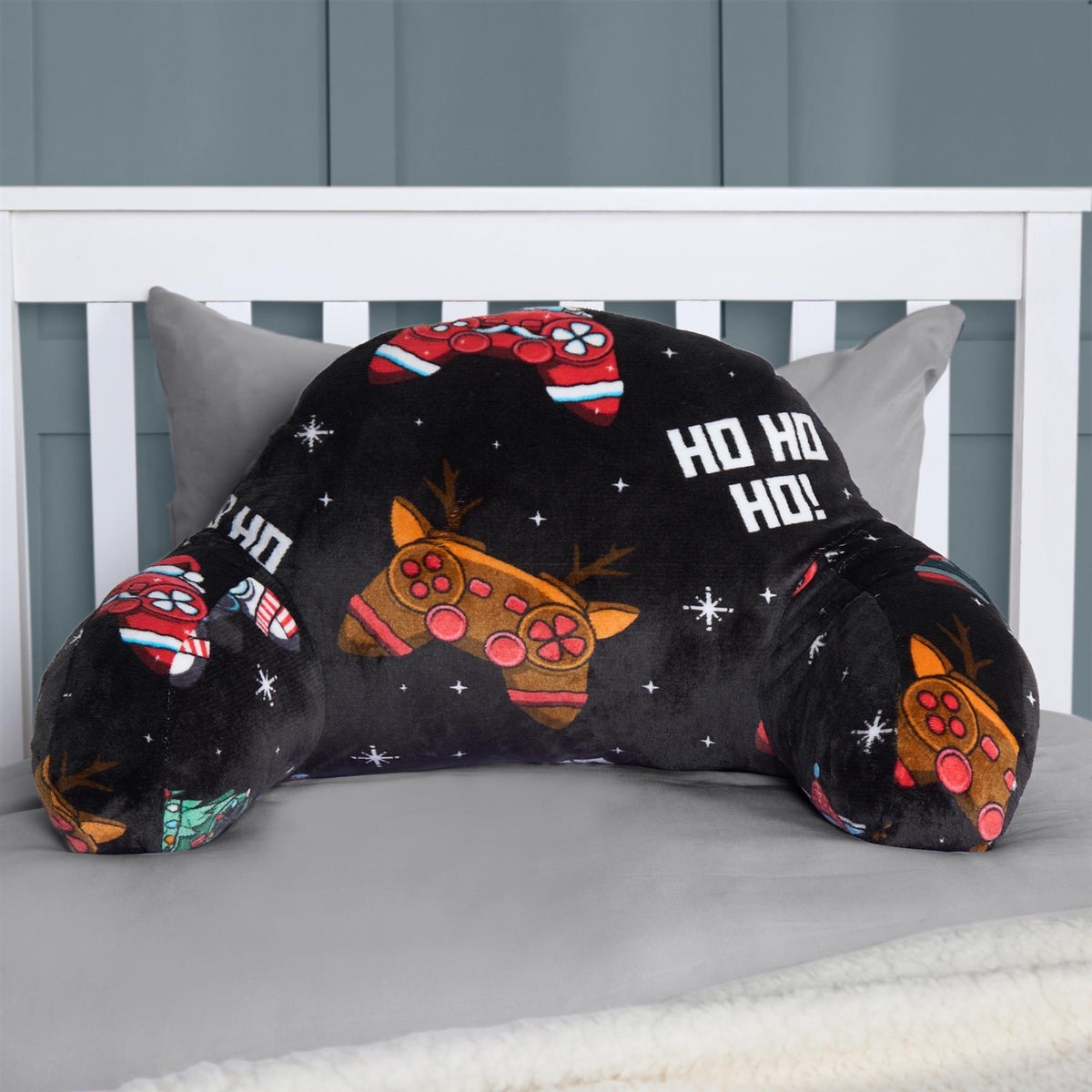 OHS Kids Gaming Cushion Bed Reading Pillow Soft Support with Arms Lumbar Chair