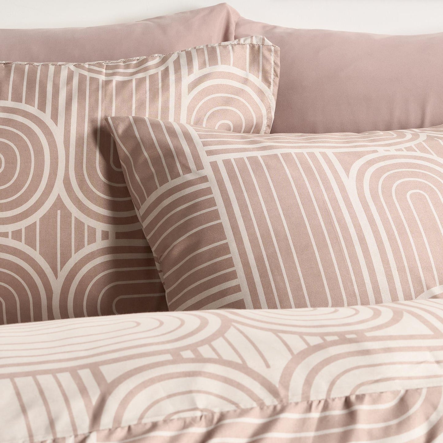 OHS Arches Print Bedding Microfibre Soft Duvet Cover Set with Pillowcase
