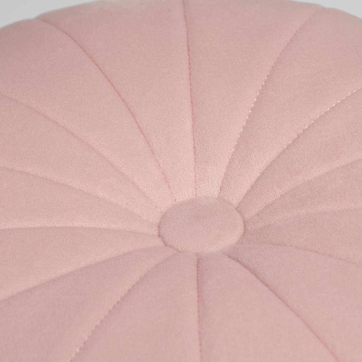 OHS Velvet Filled Cushion Round Bedroom Decor Scatter Chair Sofa Button Pillow