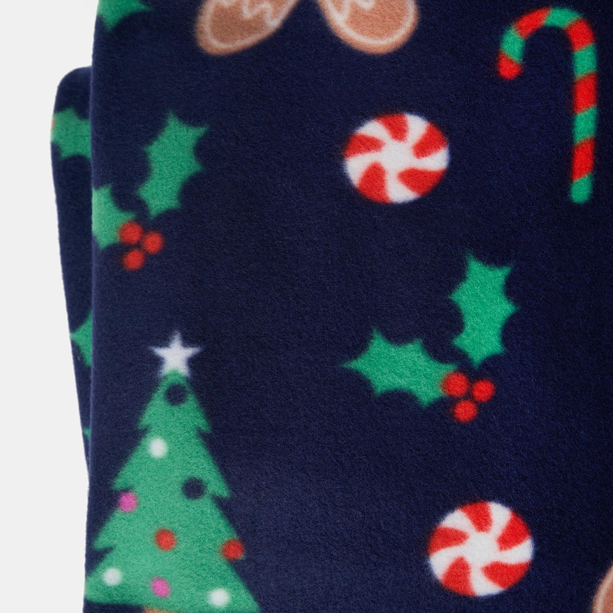 OHS Xmas Throw Blanket Gingerbread Man Soft Warm Travel Foldable Blanket