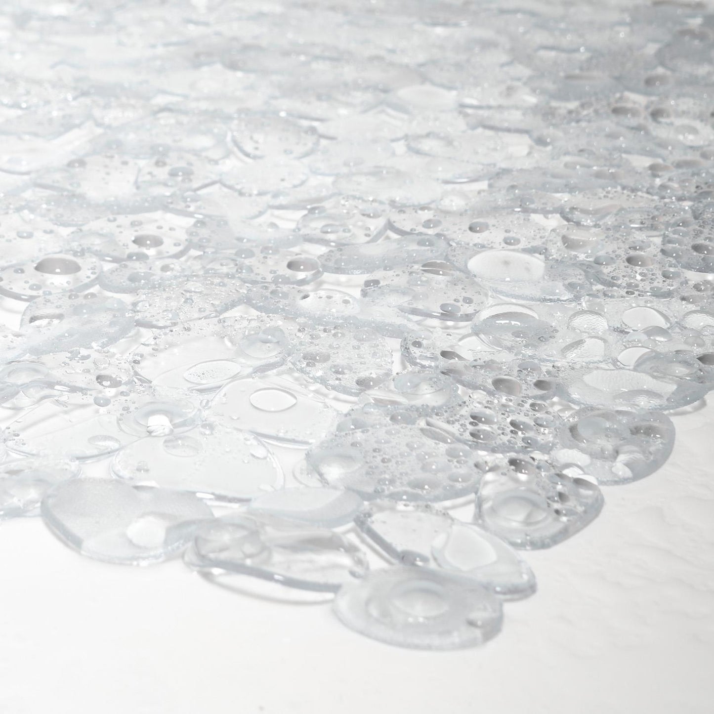 OHS PVC Bath Mat Clear Printed Non Slip Quick Dry Shower Rug Adults Kids