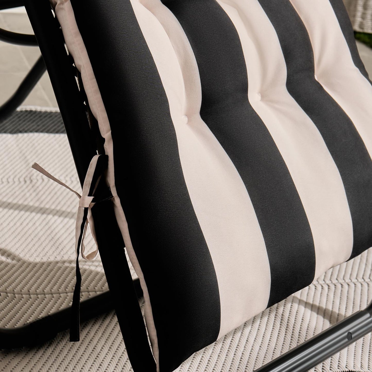OHS Printed Gravity Chair Seat Cushion Water Resistant Filled Garden Pad