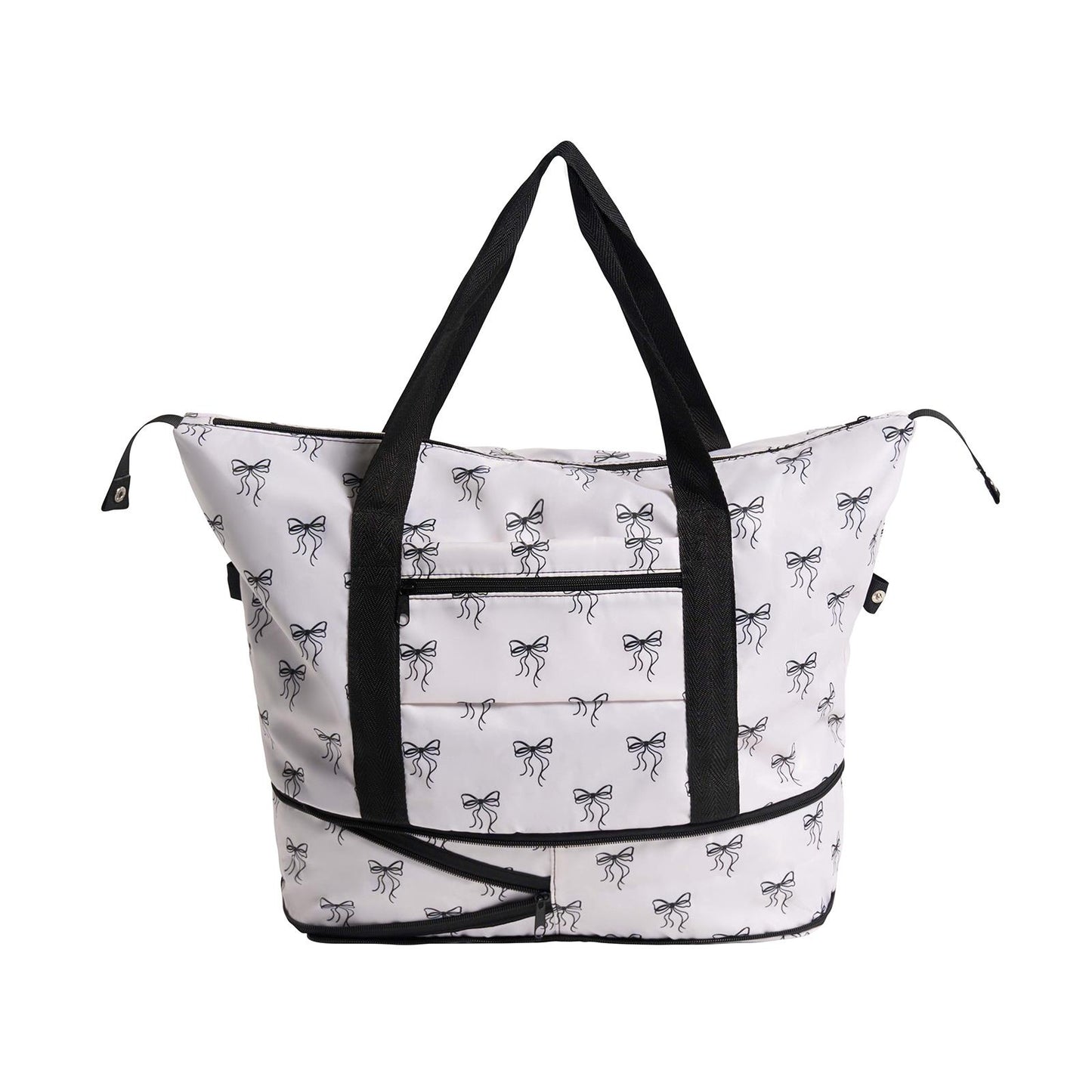 OHS Bows Weekend Travel Bag Expandable Shoe Compartment Cabin Duffle