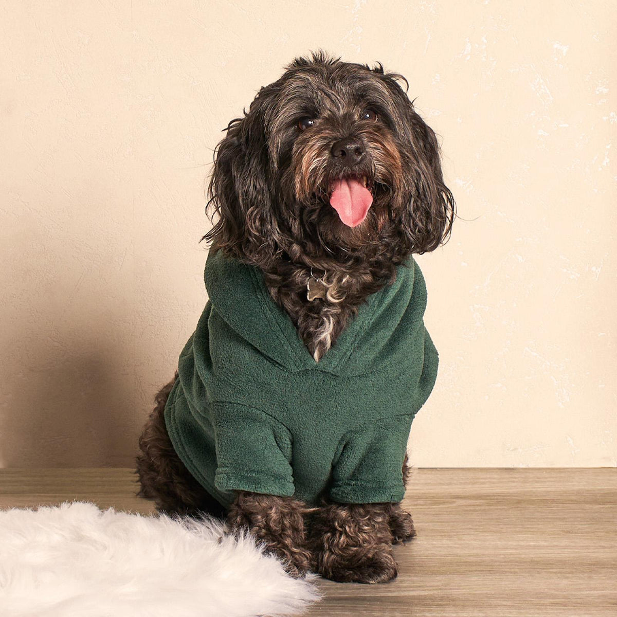 OHS Pet Dog Sherpa Hoodie Winter Warm Fleece Puppy Outfit Suit Soft Cat Jumper